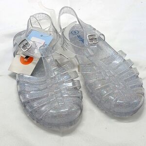 Cat&Jack girls glitter jelly sandals. Size 2. New with tags. S129